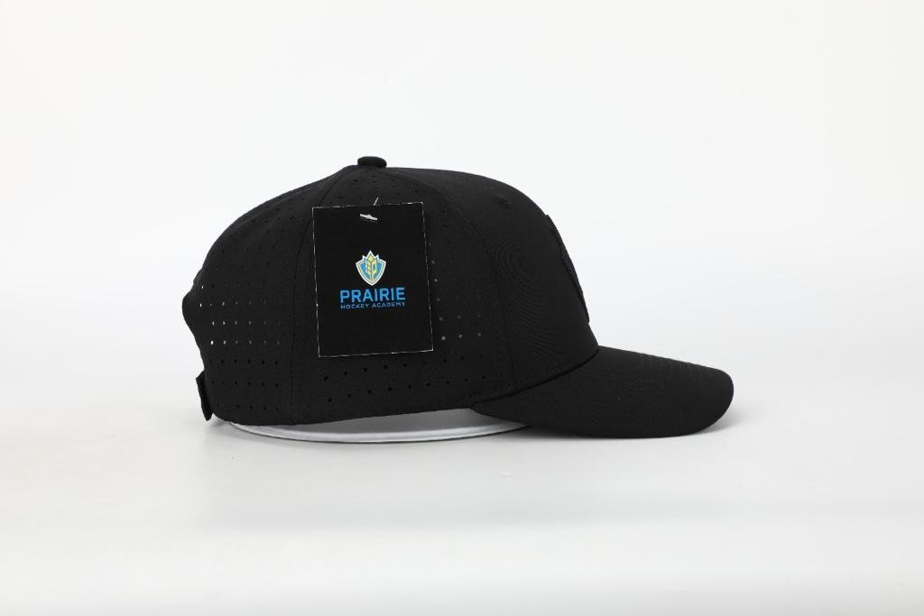 Black on-Black Adjustable Hat — Prairie Hockey Academy